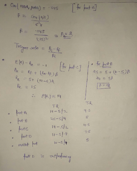 P= Cov is)2 Theger Bi he =Rp t An-R)B St (10-5)A Re=IS IR)H T.R T-R 14-5/2 25-514 45 Fut A 4.5 14-5/2 Autc toto 7.5 1-519 lo-