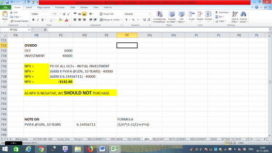 projects (Autosaved) (Autosaved) (Autosaved) - Microsoft Excel (Product Activation Failed) Data Review View Add-Ins File Home
