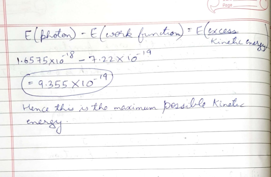 Page E(pton-Eleschk fnda - Eluces Kinelie 1.6.535x168--22x io19 7.22X lo 1-6575x10 79 9.255X10 tho maximum perdill kinele Hen