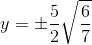 5 /6 y= -1 6-7