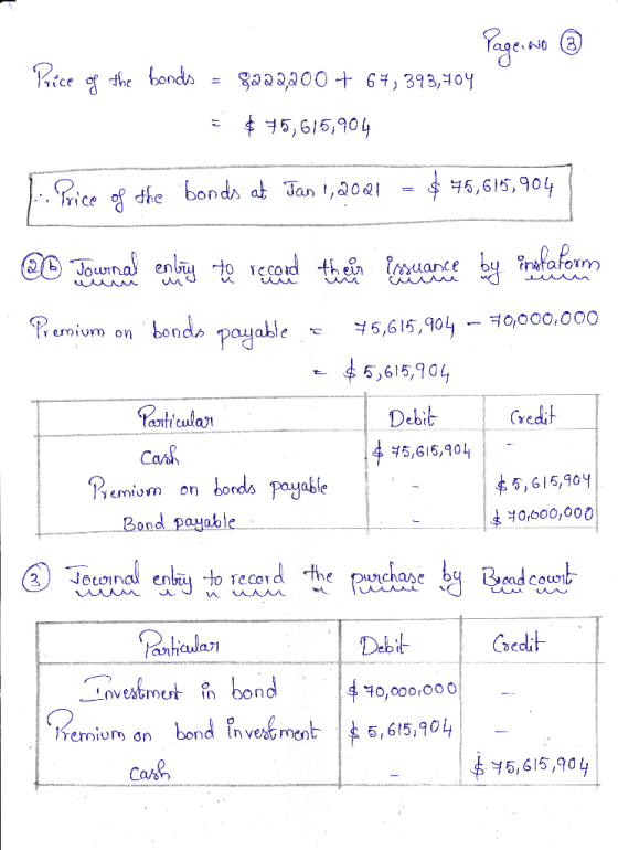 Page no ® Price of the bonds - $222200 + 64,393,704 = $ 75,615,904 ha Price of the bonds at Jan 1, 2001 = $ 45,616,904 20 Jou