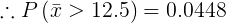 .::PT > 12.5) = 0.0448