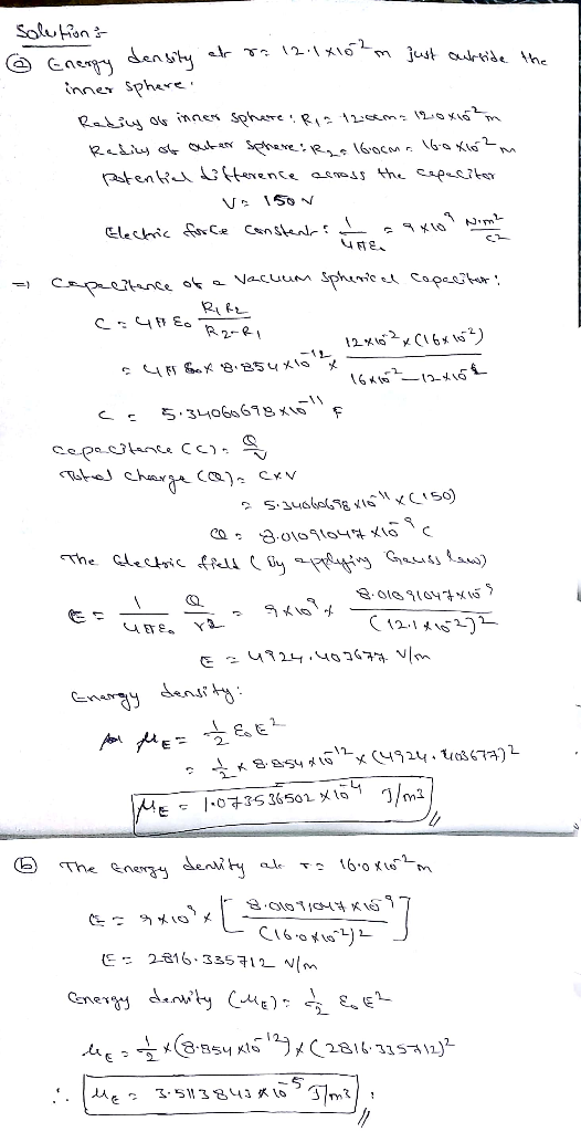 Solution \2:\ K\6 _m just arde the Cae densihy inner spher< tenke G (terence osmss the supooikor Nim- Elechic Ce Censhenei S