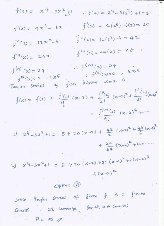 2) = 248 f(x) = x4_3x² + f(2)= 24_3(2²) +1=5 f(x) = 4x² - 6x f(2) = 4 (23)_6(2)= 20 f (x) = 120c²_6 of (2)= 12 (22)_6= 42
