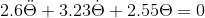2.6Ꮎ + 3.23Ꮎ + 2.55Ꮎ = 0