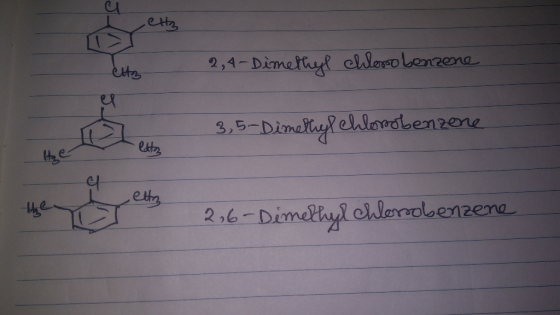 D etta etto 2,4-Dimethyl chlorobenzene 3,5-Dimethyl chlorobenzene e 226-Dimethyl chlorobenzene