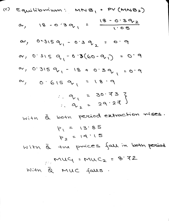 (c) Equilibrium: MNB, PV (MNB2) 18- 0.392 aro 18-0139 (05 or, 0-315 q. o 3 az al 0.3159,-0.3(60-9.) 09 ar, 0.315 qui 18 + 0.