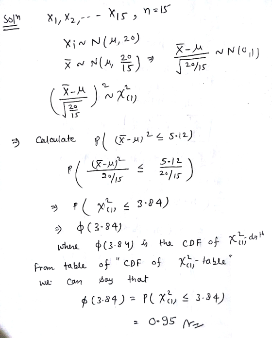 Son N 10,1 X1, X2,--- X15, 1215 Xi N N( 4, 2). in NLM, 25) √2/15 ( Distan , calculate pl (F-40324 5:12) o . N 2 pl xève ? 3.8