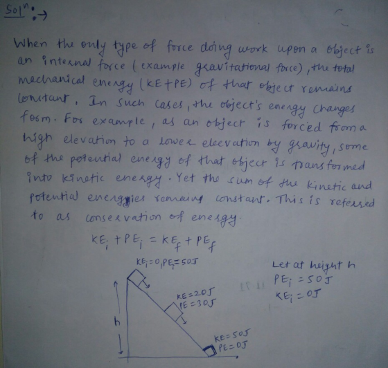 wihen the enly type ef frce div work upem a elject れuern doi се n intenal force (example qkavitational frce) tu total enian,