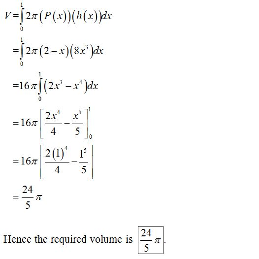 = 167 20 1671- 24 24 Hence the required volume is