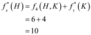 f. (H)= f:(H,K)+f, (K) = 6+4 = 10