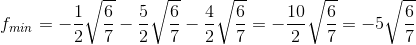 1/6 5 6 4 6 10 6 I min = -21 7-21 7-21 7=27= -17