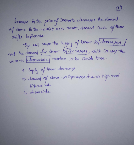 hernae n the prite ef Demork, clercapes, te dunand kKone e market asa Tesult, clarand Curve ef Kone ghits loftars er he demand for ko/ nc euro to lepreciate -eluelive to he Dnizh Kreme. f koner lec reap clamand of kroner to fnercager dueto high real eterest rato 3. dapre ciate.