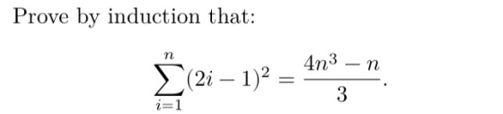 Prove by induction that: Ž 25 – 1)2 – Ang mg