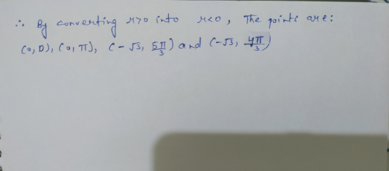 in By converting erro into reo, The points are: Co, D), COITT), C-J3, 57) and (-3, 4T)