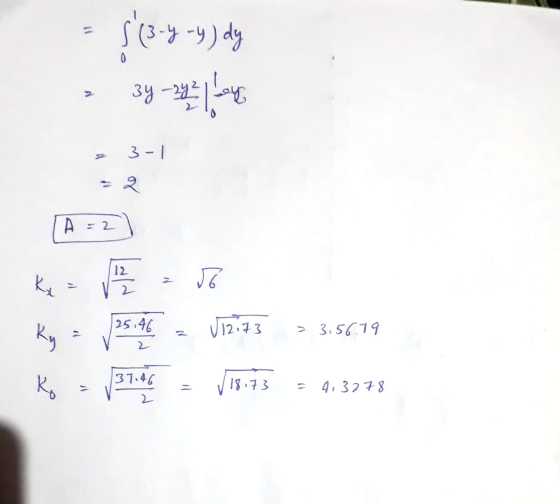 s (3-9-y) dy V 34 -24 14 3y ho 3-1 le w A = 2 12 20 = 2 25.46 Ke Ky Ko 112.13 > 3.56.79 2 137146 √ 18.73 12 4.3278 2