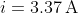 i=\mathrm{3.37\,A}