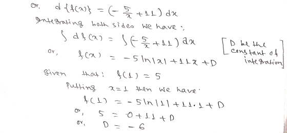 [o be the last or, Or, d {f(a)} (-5 tat) da Integrating both sides we have a sd $CQ Se stad) da 8 (༡༥) -5 Inlaltida +D given