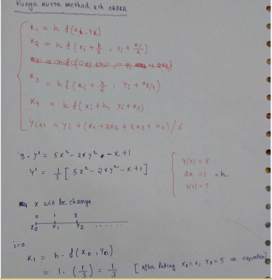 Ru nga Kutta Method 4th ‘RDER 4 χ ui n be change 3
