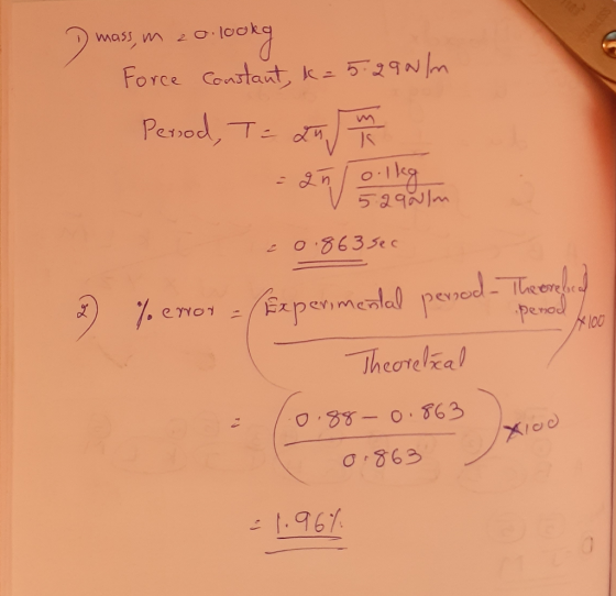 2 0 Force Constaut k 529NM Pesod, T d, 529Im eo0633c xpenmealal peed enor penol l00 Theoreleal 88-0.3T63 -I.961 $SITNYS