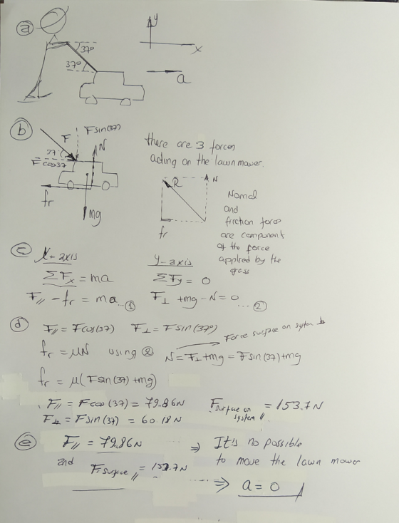 3 0 37 a FSinceas there torcen the lawn maver are 3 ading Nomel and frrchon yore are cempren the porce appred by the Gress ng