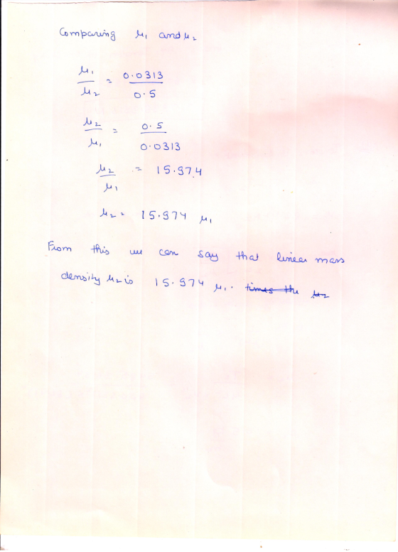 Comparing le, and امل 0.0313 ur 0.5 و مد 0.5 مل 0:0313 15.97.4 رمل 1 مل l22 15.974 MI From this uel say that linea mars densi