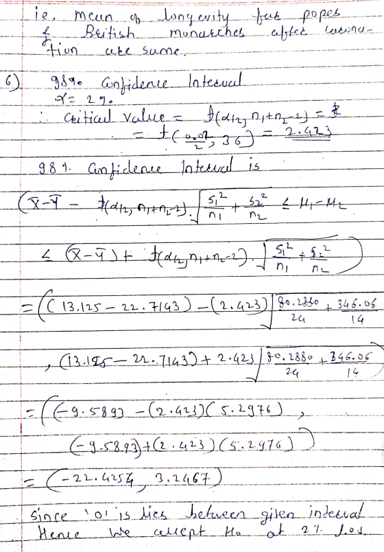 ie mean of longevity f British Monarches tion ute sume, fue popes celotec butonu- X = 20 6) 9) 8 ч. confidence Interual Criti