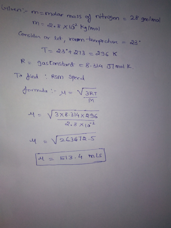 V11-en,-m-molar c) nitrogen- 28 gmlmol ma s s To indRsm Speed 1 서 s V 3x8 314x296 0.8 지32 13.4 mis 시