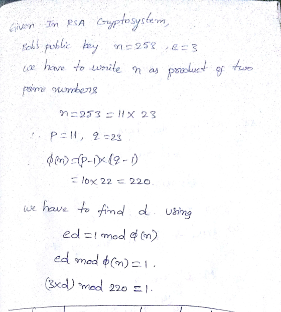 ile nas pr herve ive have to find d usg ed mod φ(m): 1 220二!