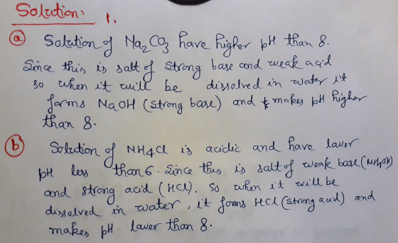 ona bL) am an 8. Srletion of NH4c ace and have lax and stona acd (Ha). So when it will be