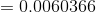 =0.0060366