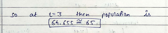 So at population is t=3 then 64.655 Š 65