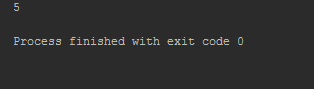 Process finished with e xit code 0