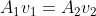 A_1v_1 = A_2v_2