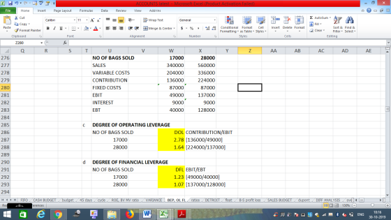 ACCOUNTS latest - Microsoft Excel (Product Activation Failed) Formulas File Home Insert Page Layout Data Review View Add-Ins