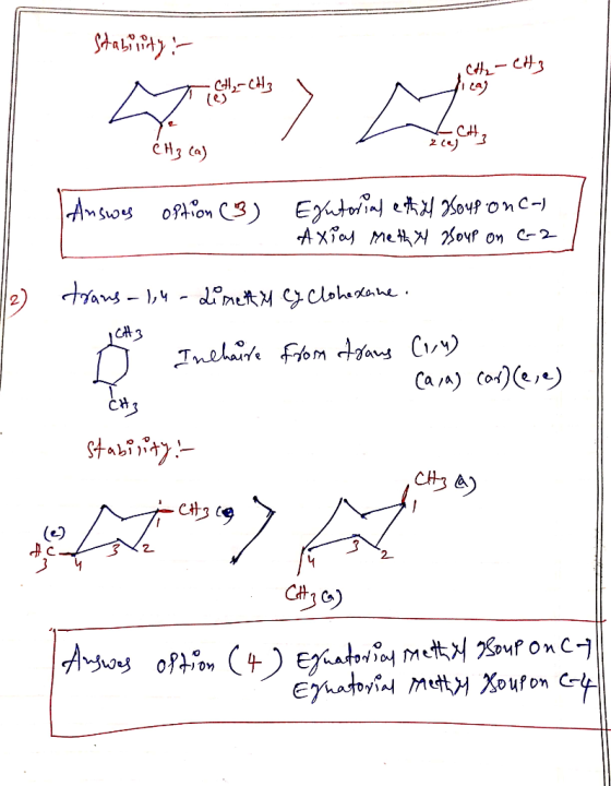 Shai - CH3 CH3 Ca) Am sos oPon C3) Etn e %o onc- A Xia me Sovf on -2 Aans-,amet cloheaue CAt3 Cara) Co)e Stabiiay Arsiu oftio