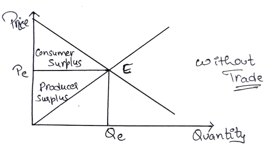 Rice Consumer Surplus Coiteout Trade E Pe Produces Susplus Quantib Qe