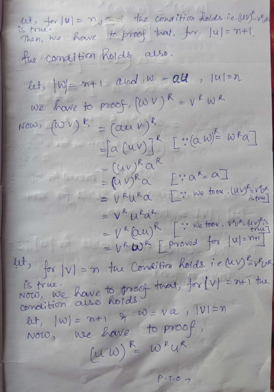 is true. а also. 2 R. (aukar let, for (ulang the condition holds.ie. (UV) VER Then, we have to proof that for lul=ntl. the co