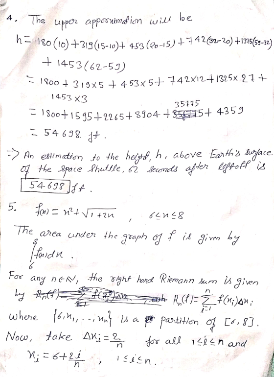 C 1800 + 319x5 + 453x5+ 742X12+1325x 27+. =180071595 +226578904 +3545+ 4359 4. The be uppeor apporuimed ion will h = 180(10)+