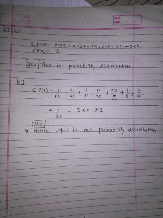 PAGE: DATE: ゴ 02- yes|This一江一一probabi ity distn งา 2 20 1 120 AlO .Herre-. this is laot Probabilik di s hibahヶ-