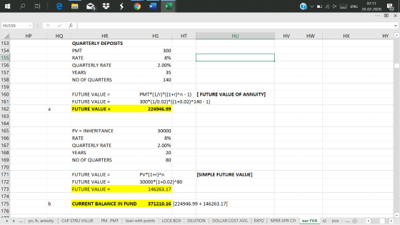? v L 1 ENG 02:13 20-02-2020 22 HU155 - X HP HS HT HU HV HW HX HY a 153 154 fx HQ R HR QUARTERLY DEPOSITS PMT RATE QUARTERLY