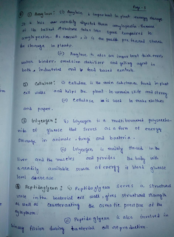 TE of a water cell walls strong. ana binary fission during bacterial Page 1 Amylose: (Amylase k important in plant energy sto