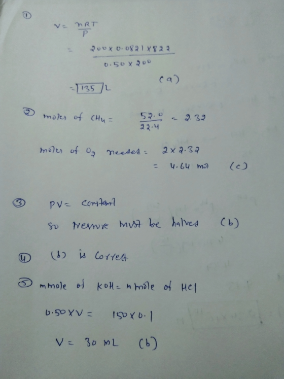 - MRT P. 200x 0.082108 22 0.50 X 200 -11352 moks of CHU= 52.0 - 2.32 22.4 moles of Og needed = 2x2.32 = 4.64 mo (0) 3 pvz Con