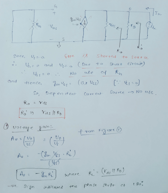Im Wash Srds and Uro (Due to Short circuit) So, dependent Source - No use, since, Us=o. Gare is shorted to source 4. Vazo Vas