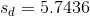 s_{d}=5.7436