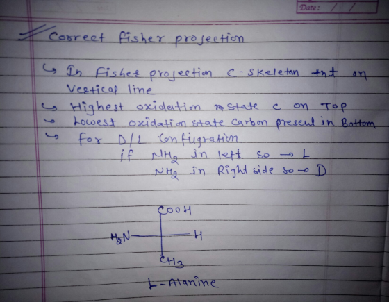 Date : correct fisher projection In fisher projection e-skeleton that on Vertical line & Highest oxidation restate c on Top