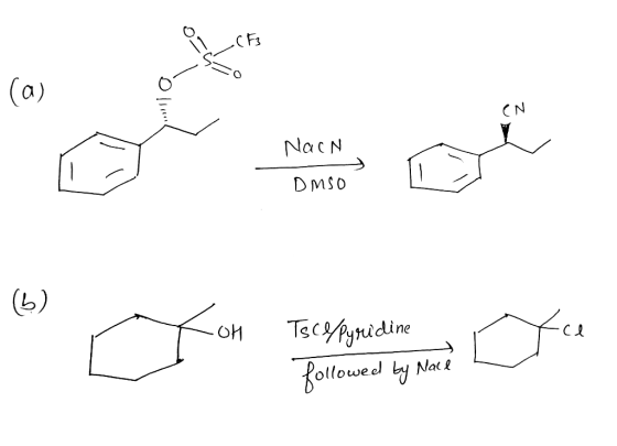 OSCO la) Nach omso (b) (b) the OH Tsce pyridine o followed by Nacén