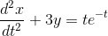 dx2 + 3y = tet