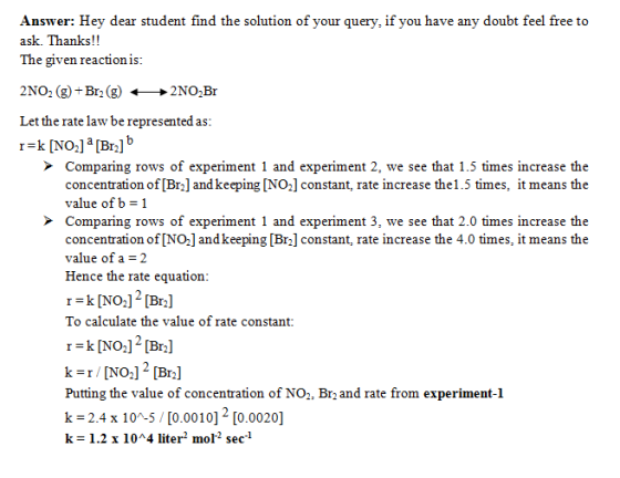Answer: Hey dear student find the solution of your query, if you have any doubt feel free to ask. Thanks!! The given reaction