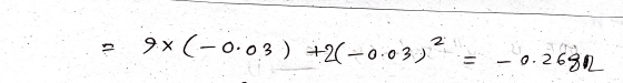 9×(-0.03)+2(-0.03) -0.265)